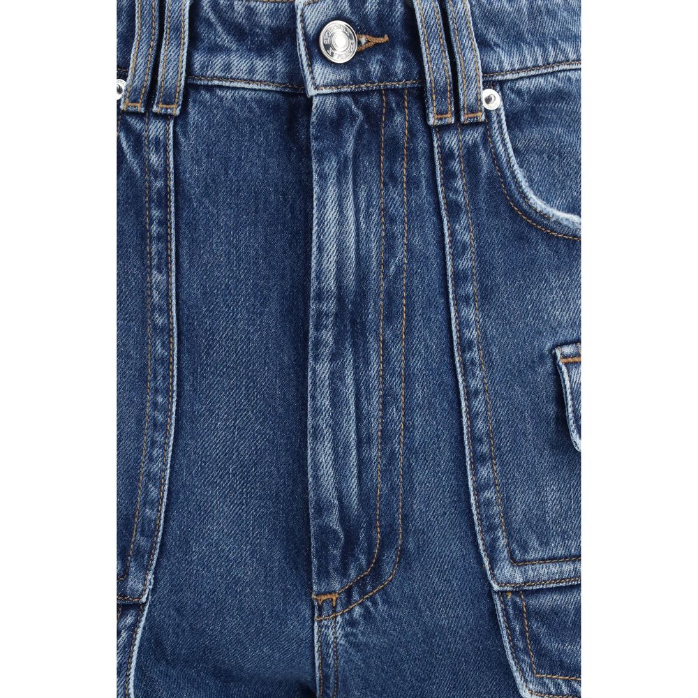 Blue Cotton Jeans Denim