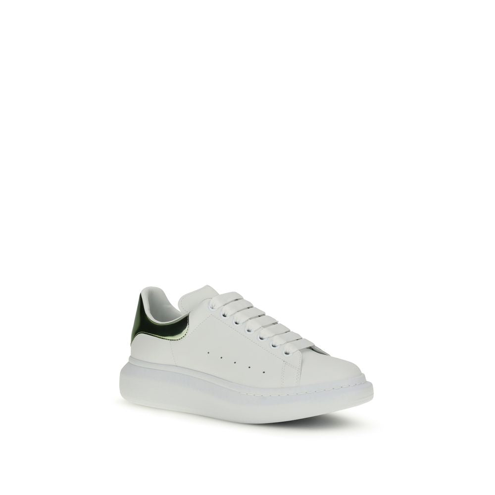 White Calf Leather Bos Taurus Platform Sneakers