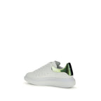 White Calf Leather Bos Taurus Platform Sneakers