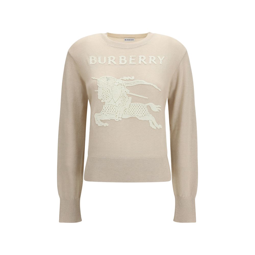 Beige Polyester Sweatshirt