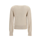 Beige Polyester Sweatshirt