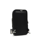 Black Polyurethane Shoulder Bag