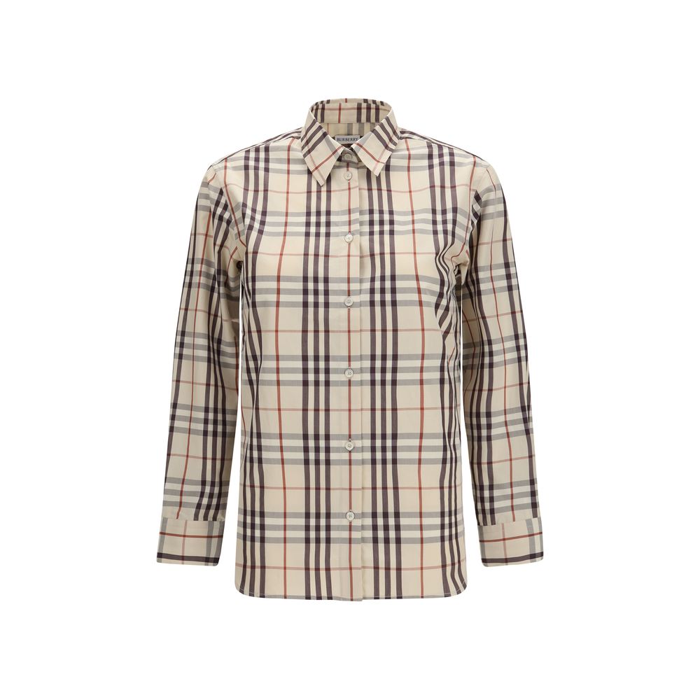 Beige Cotton Pattern Shirt