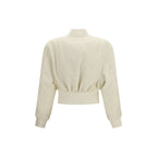 Beige Polyester Bomber
