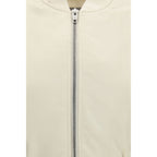 Beige Polyester Bomber