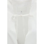 White Cotton Casual Dress