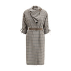 Gray Wool Casual Dress