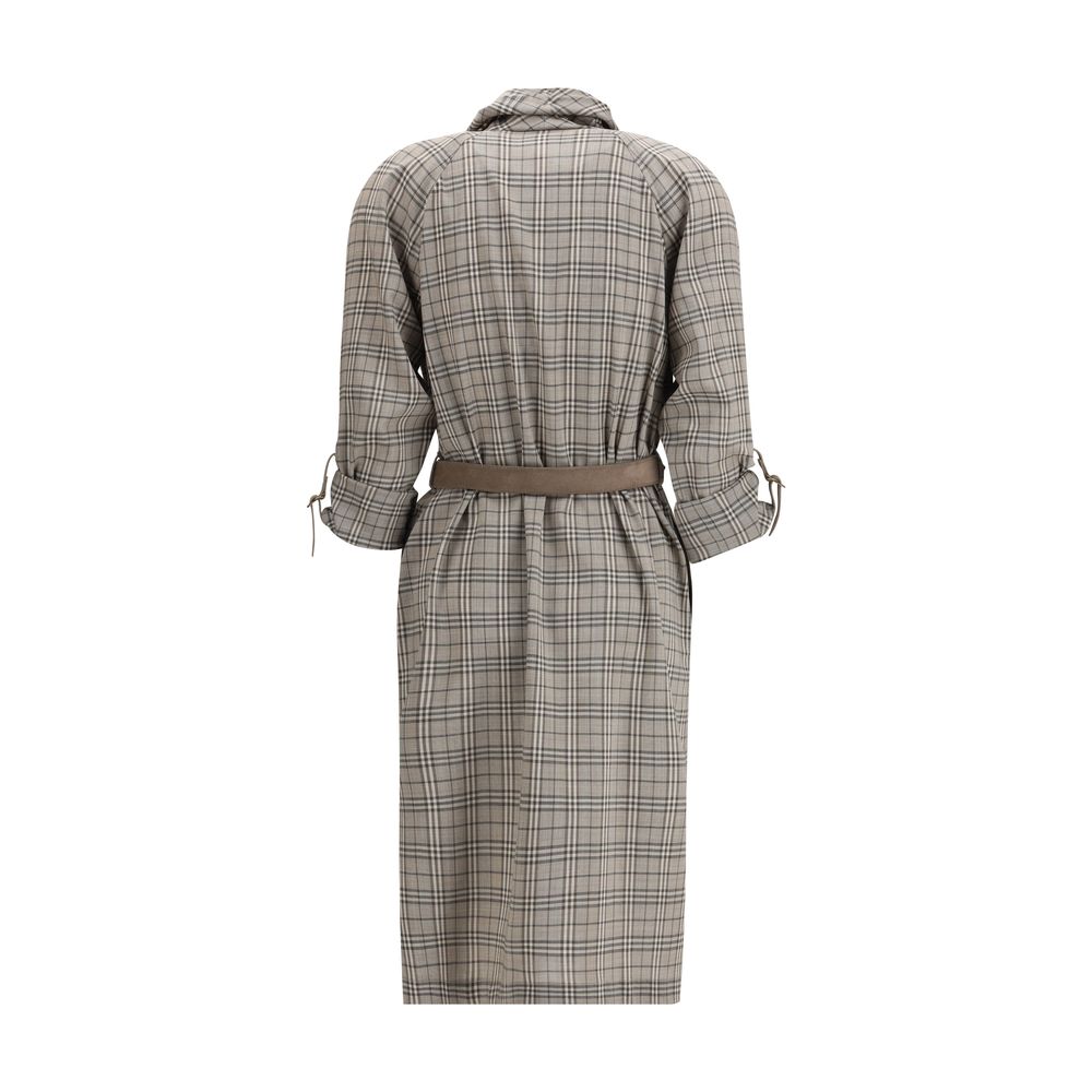 Gray Wool Casual Dress