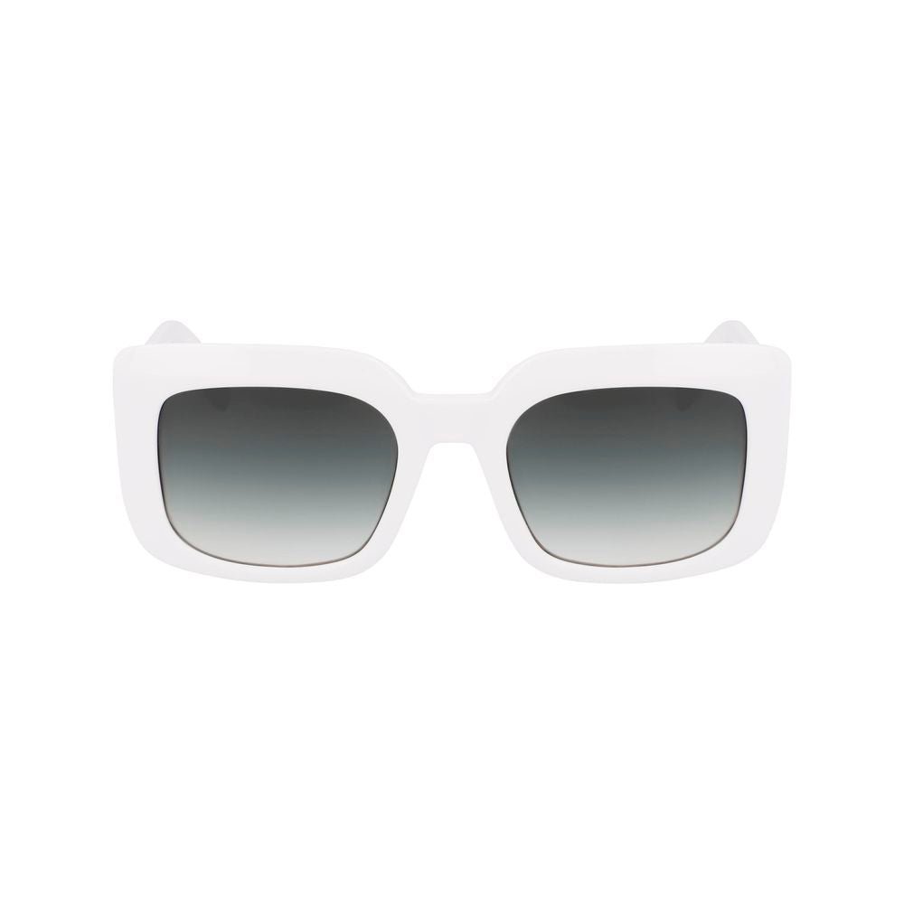 White Acetate Sunglasses