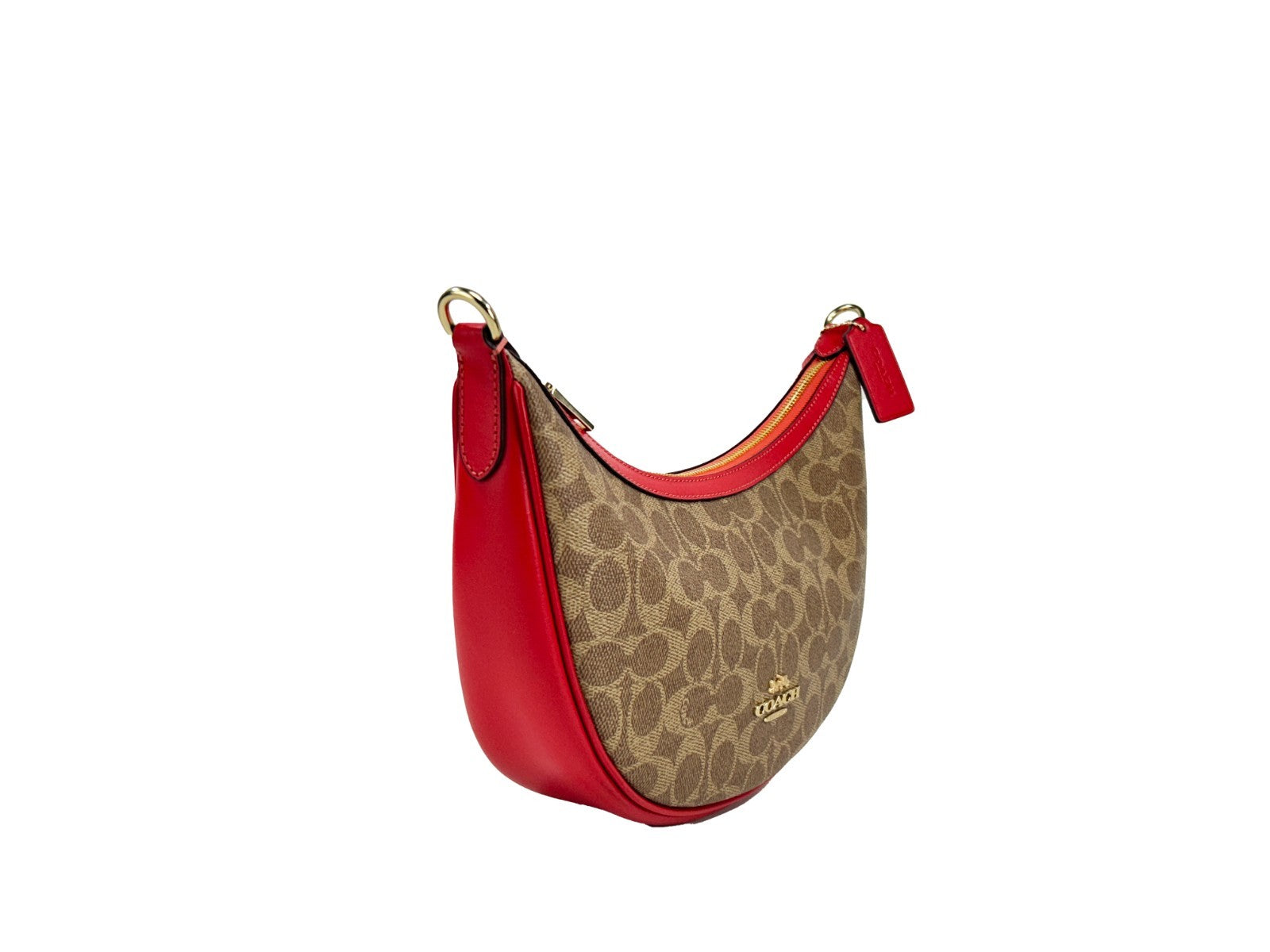 Coach Aria Signature Canvas Shoulder Bag Purse