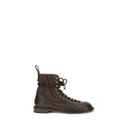 Brown Calf Leather Bos Taurus Lace-Up Boots