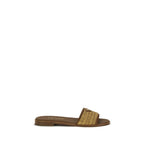 Brown Raffia Slippers