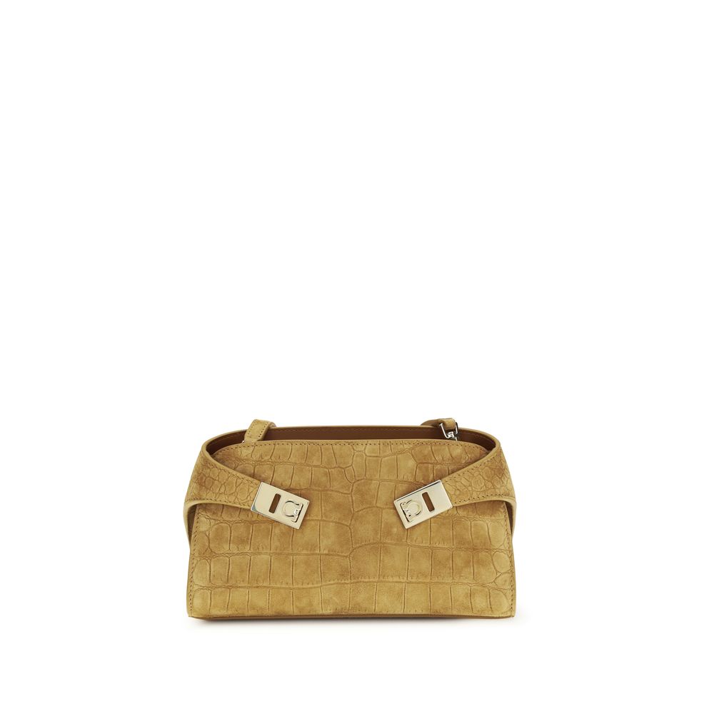 Beige Calf Leather Bos Taurus Clutch Bag