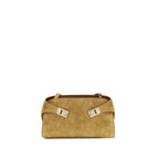 Beige Calf Leather Bos Taurus Clutch Bag