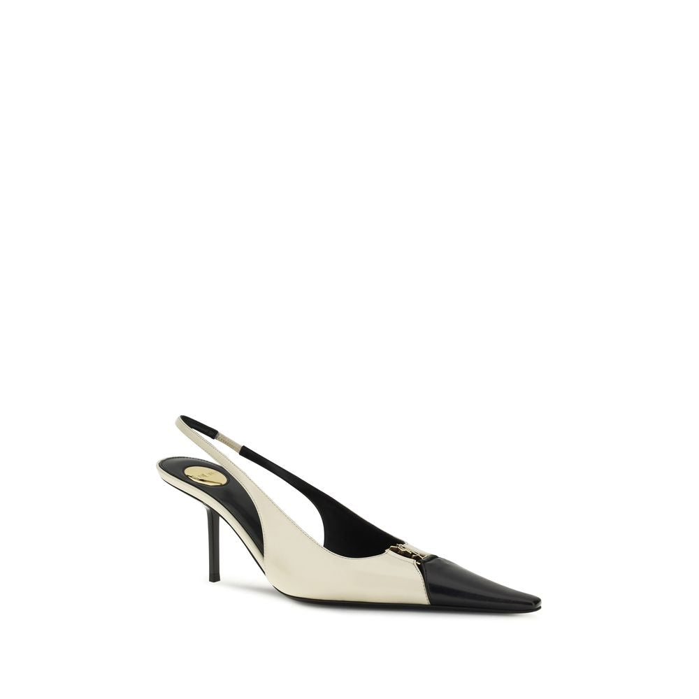 Beige Calf Leather Bos Taurus High Heel Pumps