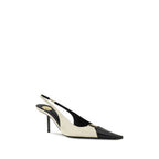 Beige Calf Leather Bos Taurus High Heel Pumps