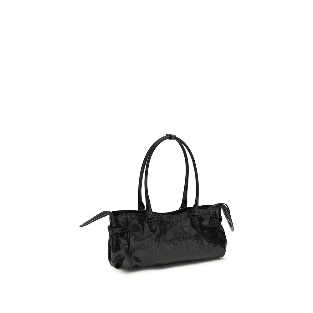 Black Calf Leather Bos Taurus Shoulder Bag