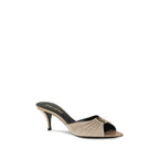 Beige Calf Leather Bos Taurus Mules