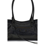 Black Calf Leather Bos Taurus Shoulder Bag
