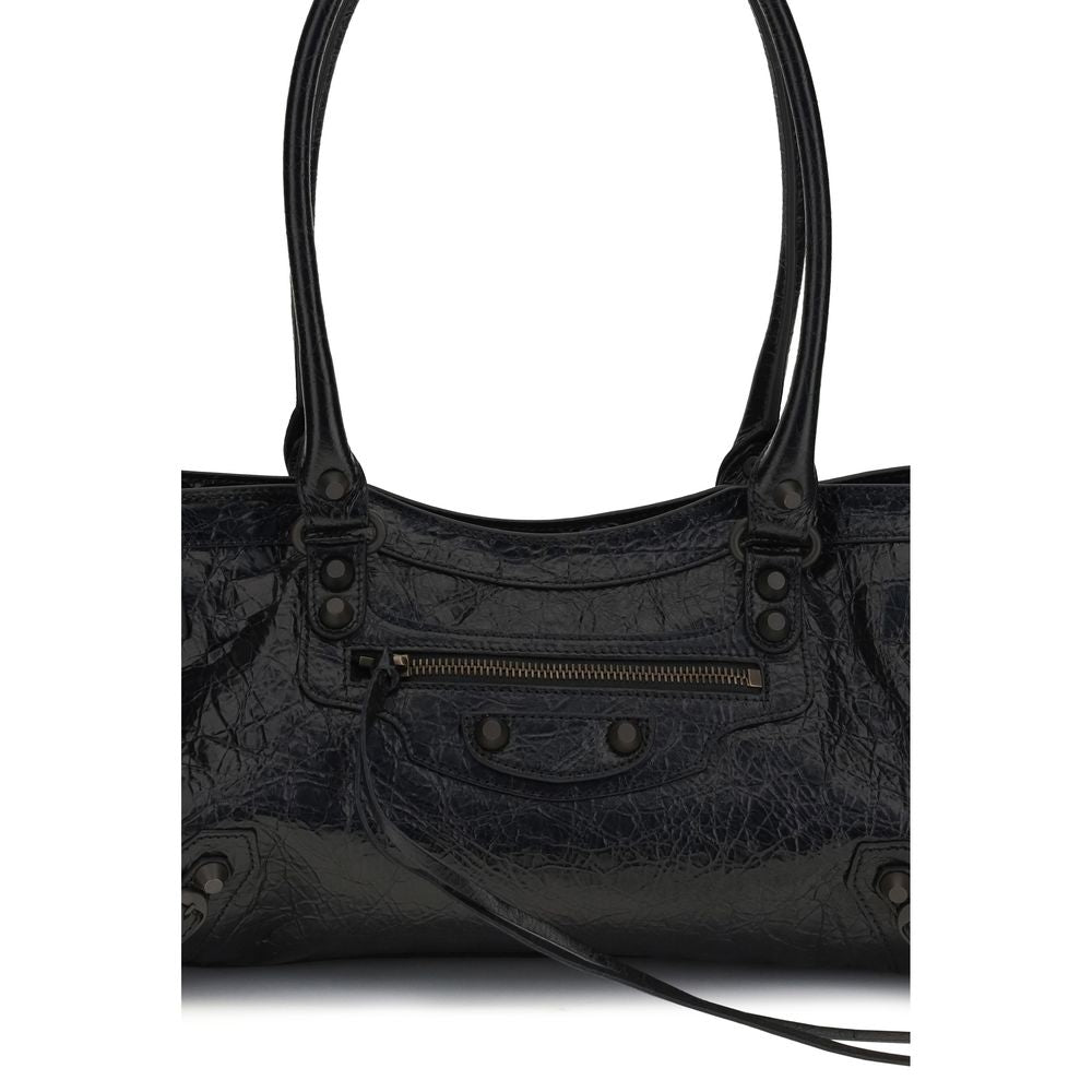 Black Calf Leather Bos Taurus Shoulder Bag