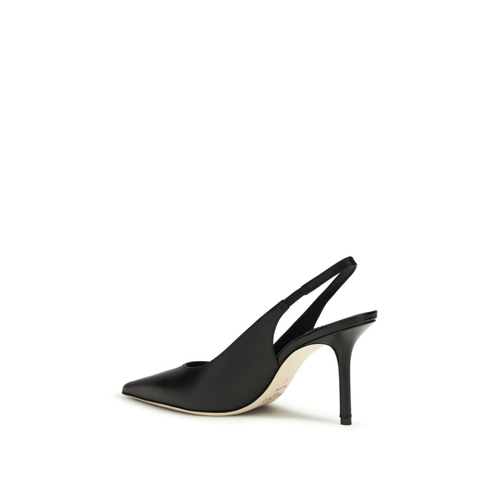 Black Calf Leather Bos Taurus Platform Pumps