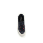 Blue Polyamide Athletic Sneakers