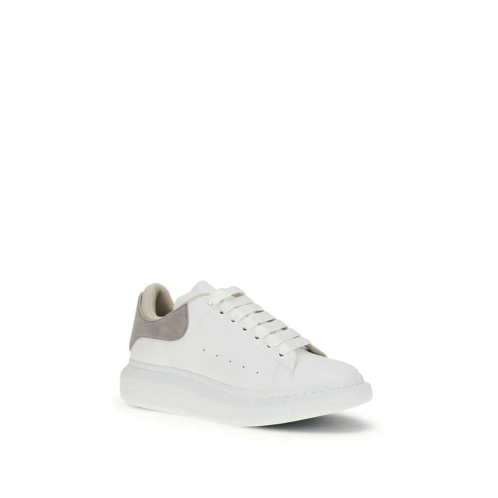 White Calf Leather Bos Taurus Chunky Sneakers