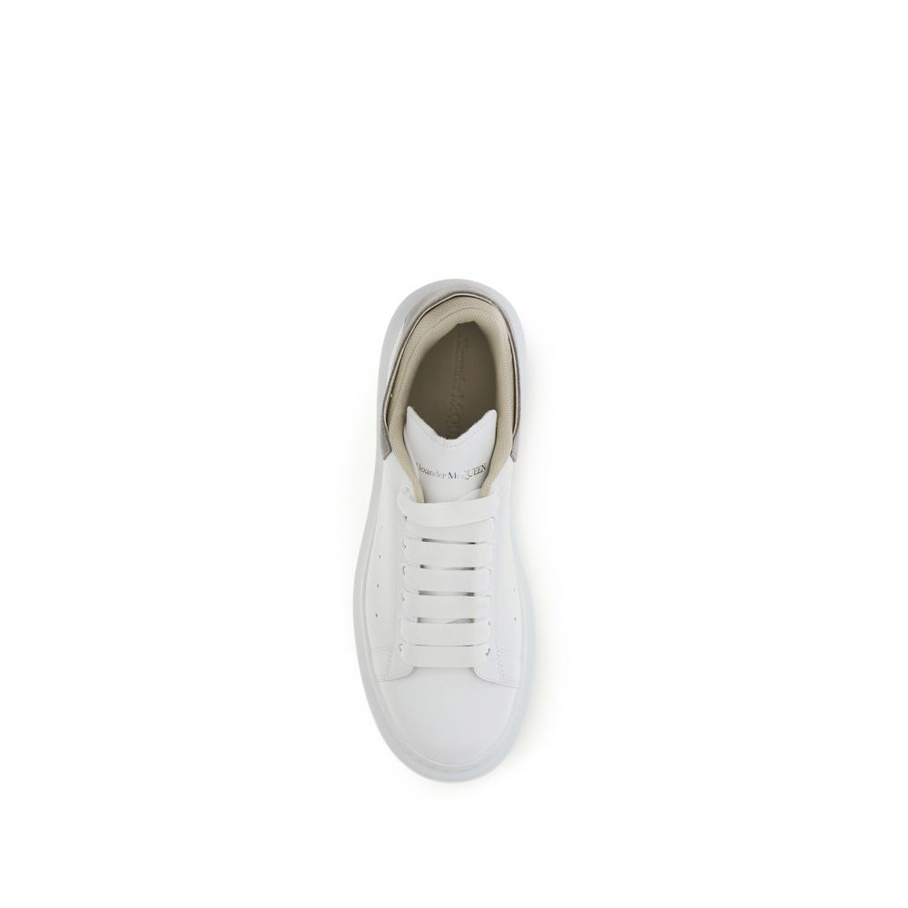 White Calf Leather Bos Taurus Chunky Sneakers