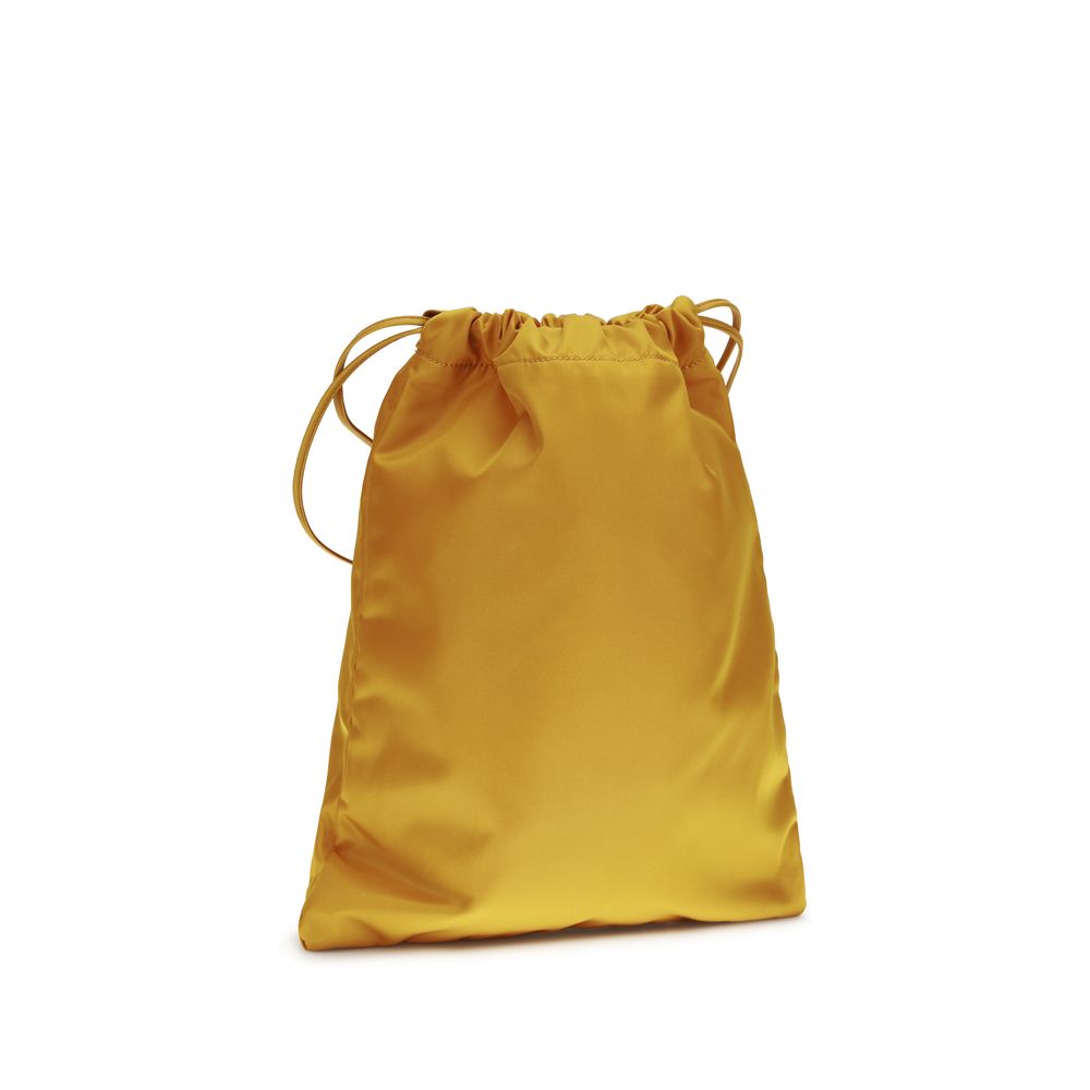 Orange Recycled Polyamide Clutch Bag