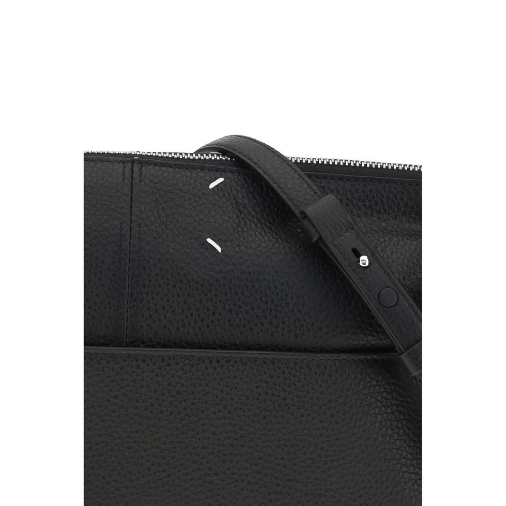 Black Calf Leather Bos Taurus Clutch Bag