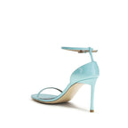Blue Calf Leather Bos Taurus Stiletto Heel Sandals