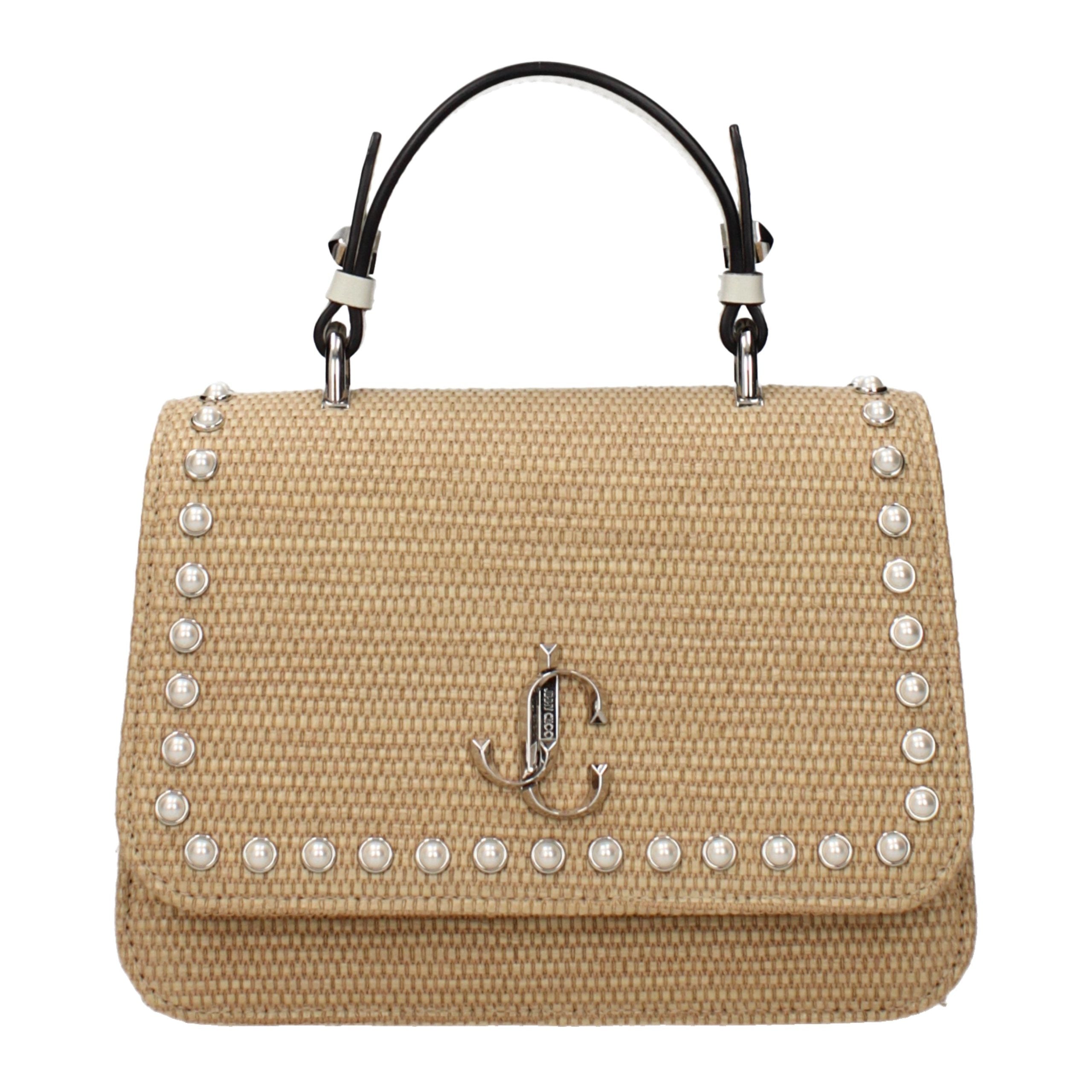 Beige Raffia Handbag