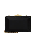 Black Satin Clutch Bag