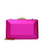 Pink Satin Clutch Bag