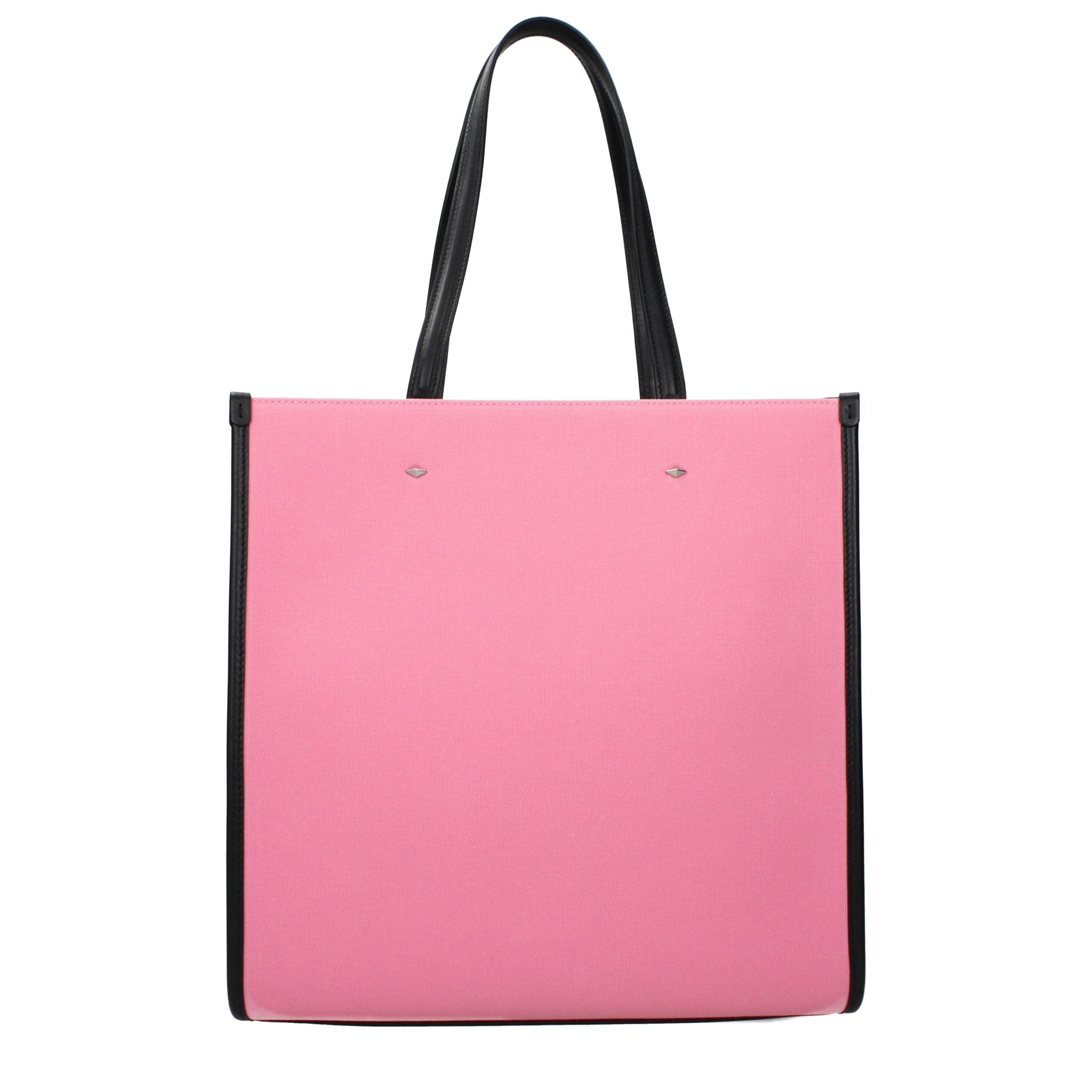 Pink Fabric Shoulder Bag