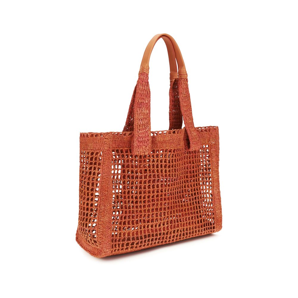 Multicolor Raffia Shoulder Bag