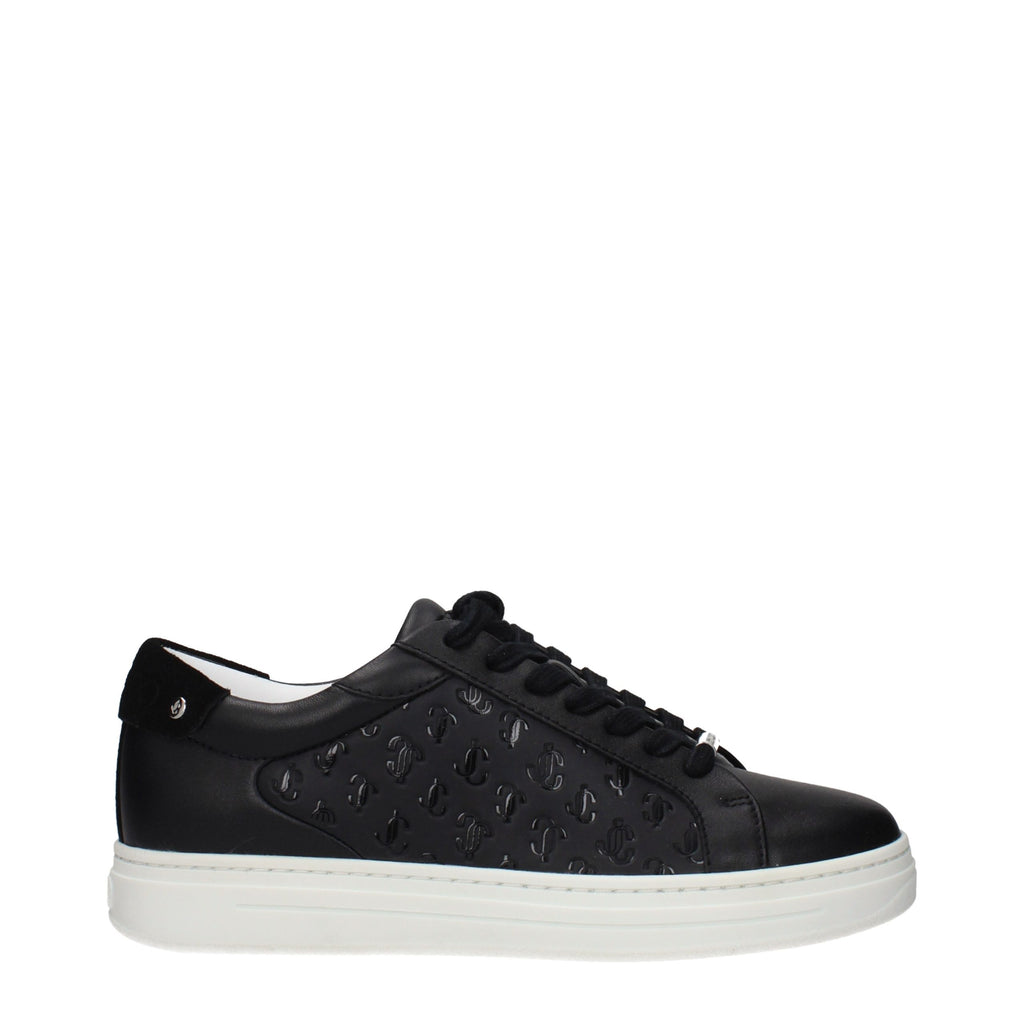 Black Leather Low Top Sneakers
