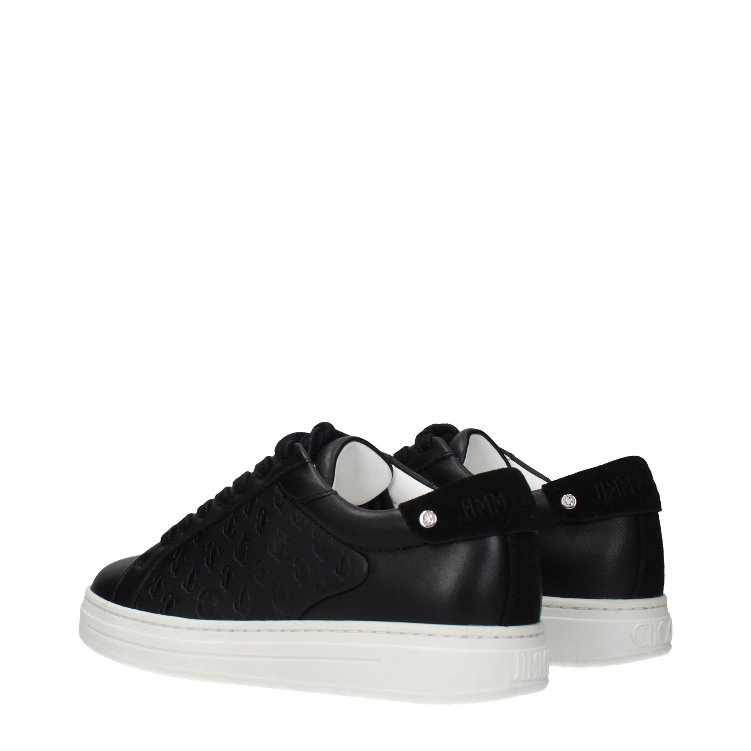 Black Leather Low Top Sneakers