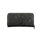 Black Polyurethane Womens Wallet