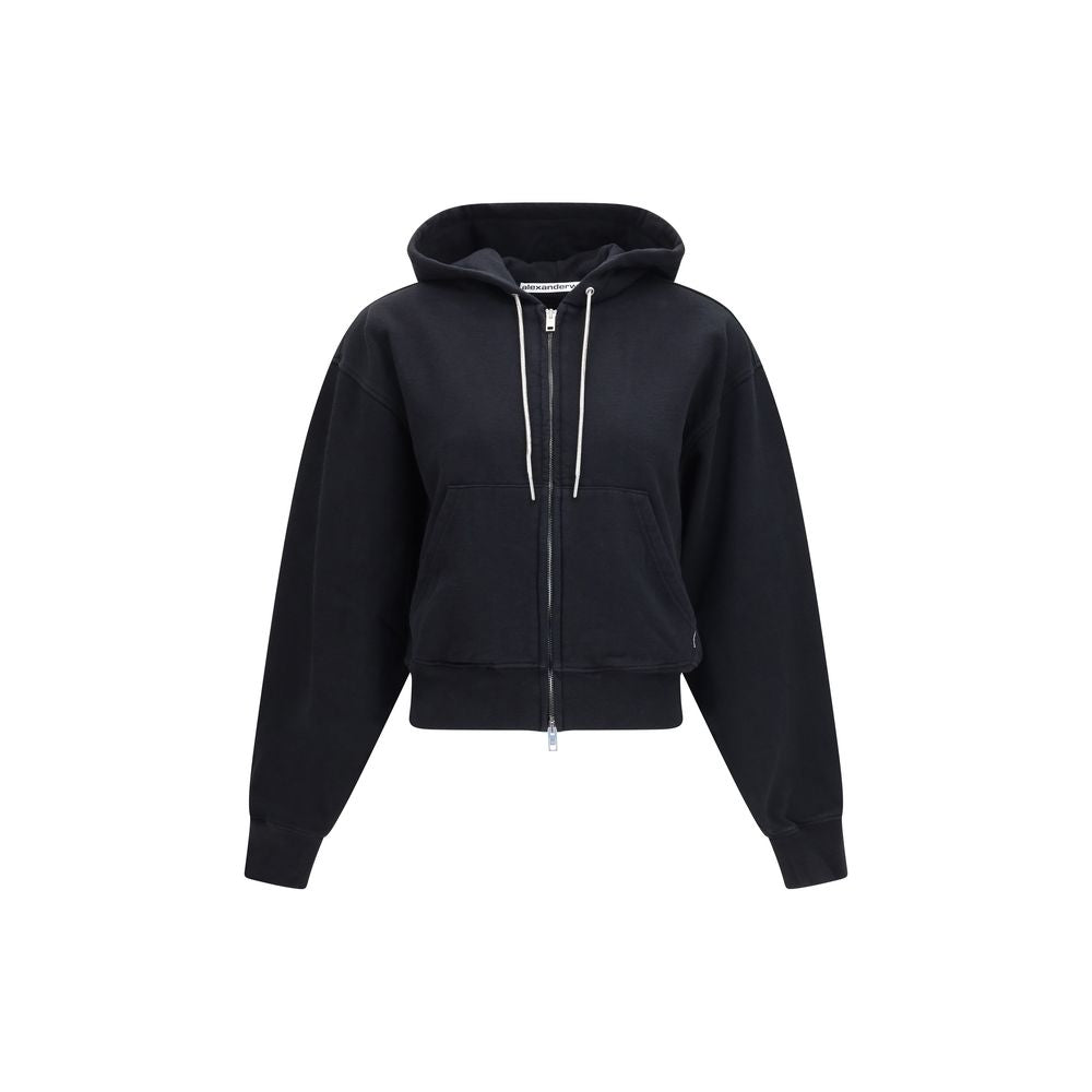 Black Cotton Sweatshirt