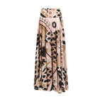 Multicolor Cotton Long Skirt