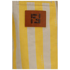 Bicolor Cotton Bermuda Shorts