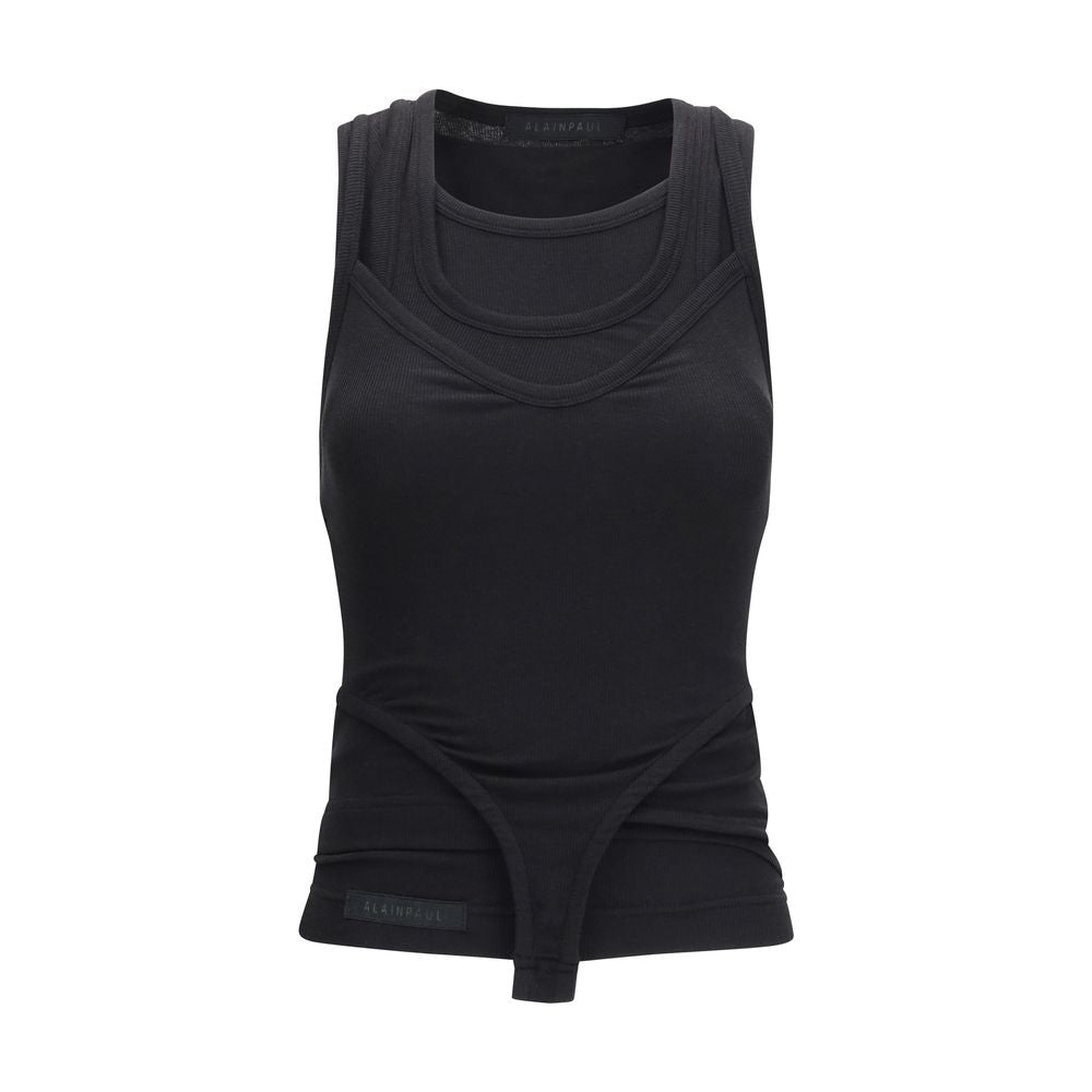 Black Lyocell Tank Tops