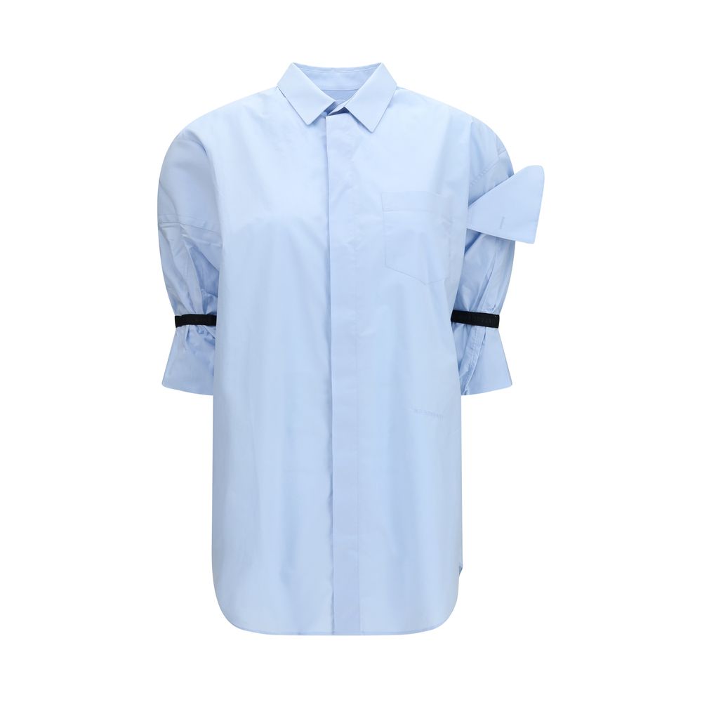 Blue Cotton Shortsleeve Shirt