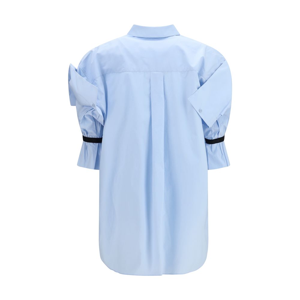 Blue Cotton Shortsleeve Shirt