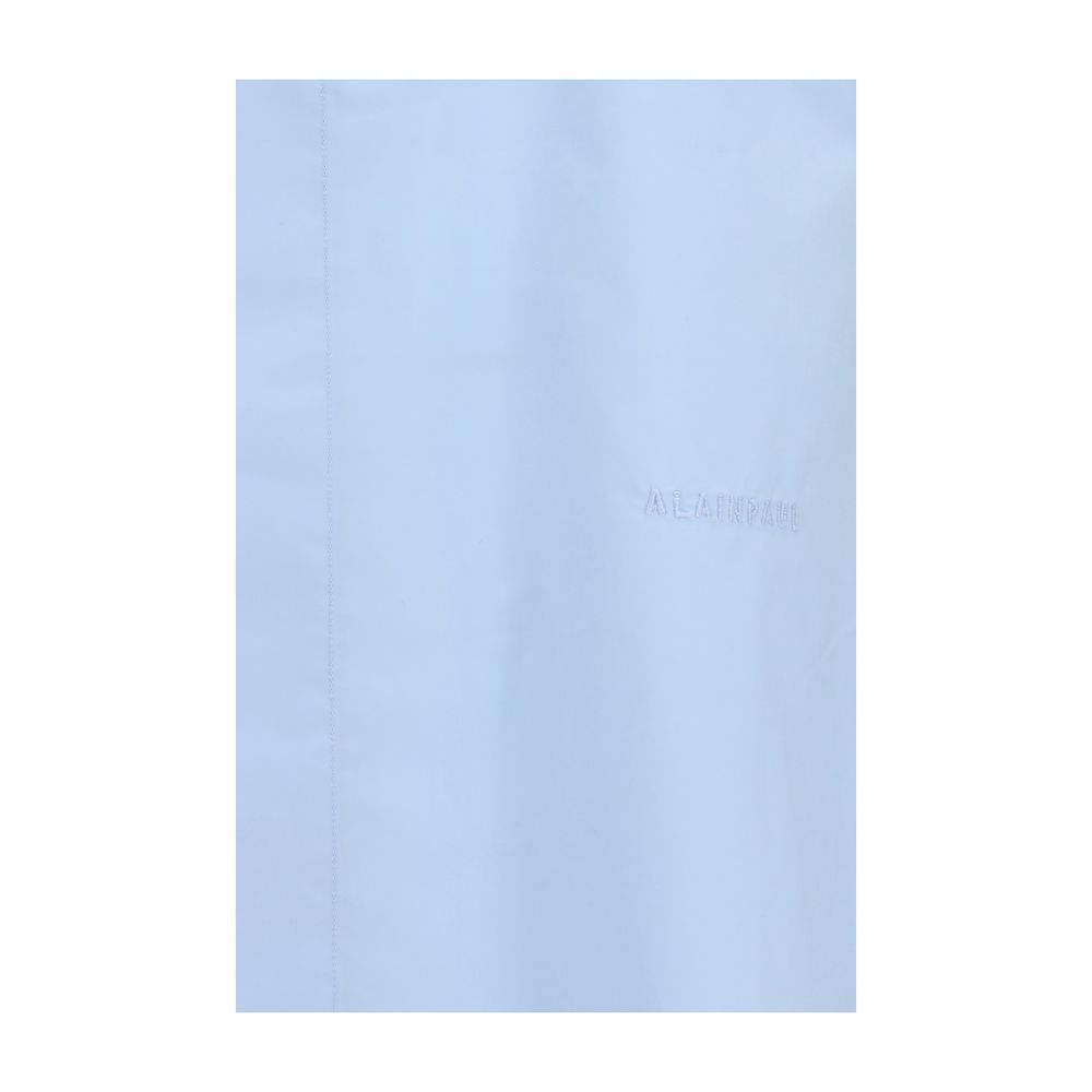 Blue Cotton Shortsleeve Shirt