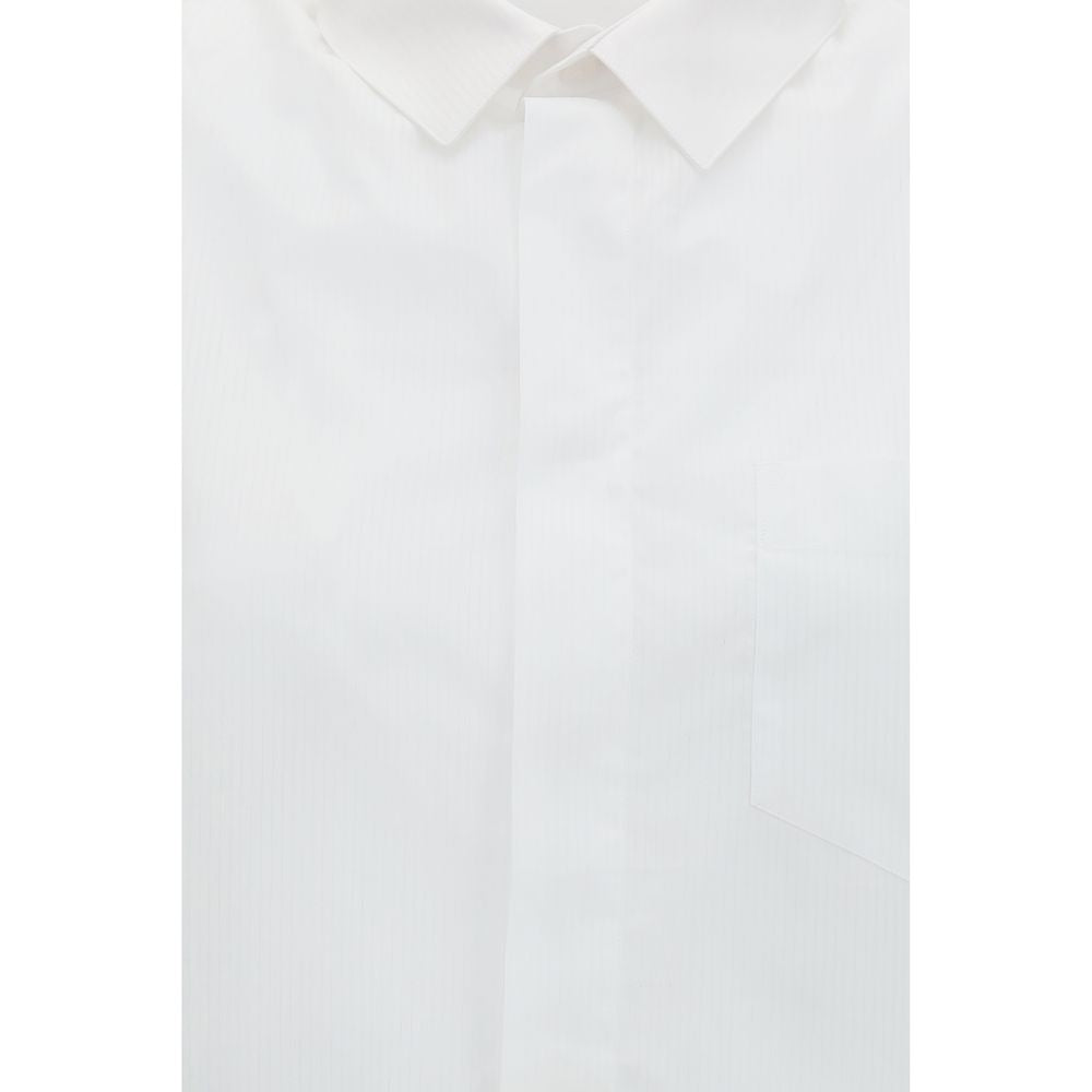 White Cotton Shortsleeve Shirt