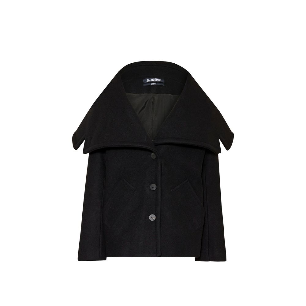 Black Virgin Wool Coat
