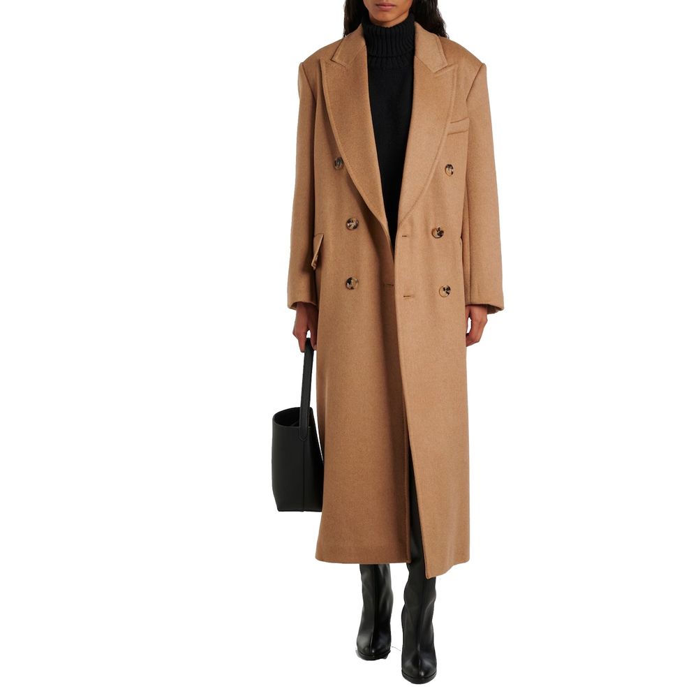 Brown Virgin Wool Coat