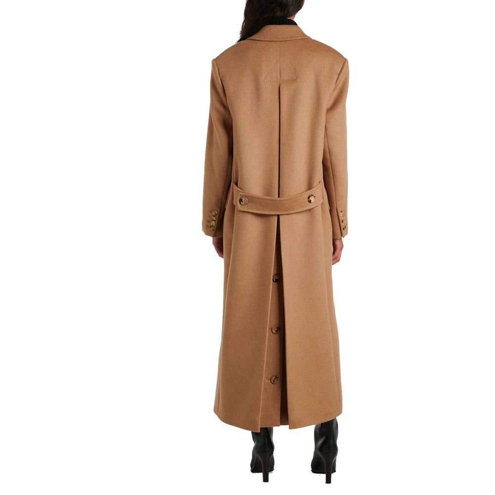Brown Virgin Wool Coat